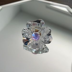 🍀SWAROVSKI CRYSTAL DISNEY BAMBI CLOVER PLAQUE - BOX WITH CERTIFICATE